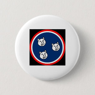 Badge Rond 5 Cm 3 Petits Tn Pigs Funny Bbq