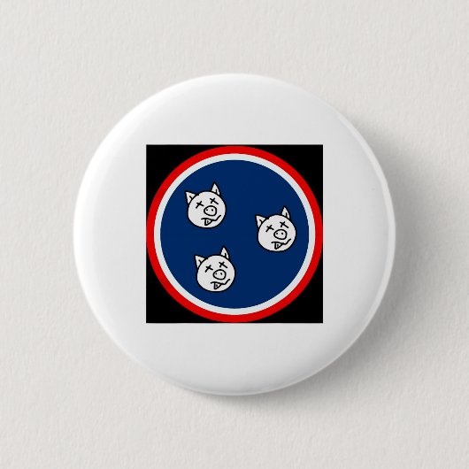 Badge Rond 5 Cm 3 Petits Tn Pigs Funny Bbq (Devant)