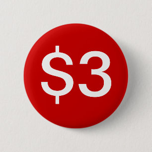 Badge Rond 5 Cm $3 vendeurs/bouton de ventes