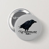 Badge Rond 5 Cm 3D plus jamais Raven (Devant & derrière)