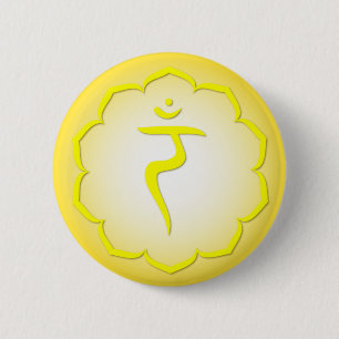 Badge Rond 5 Cm 3e Chakra - Manipura