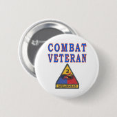 Badge Rond 5 Cm 3e DIVISION ARMÉE (Devant & derrière)