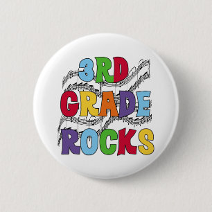 Badge Rond 5 Cm 3èmes roches multicolores de catégorie