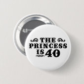 Badge Rond 5 Cm 40e anniversaire (Devant & derrière)