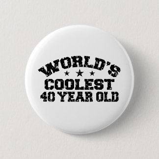 Badge Rond 5 Cm 40e anniversaire