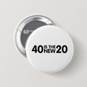 Badge Rond 5 Cm 40e anniversaire (Devant & derrière)
