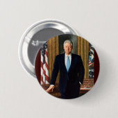 Badge Rond 5 Cm 42 Bill Clinton (Devant & derrière)