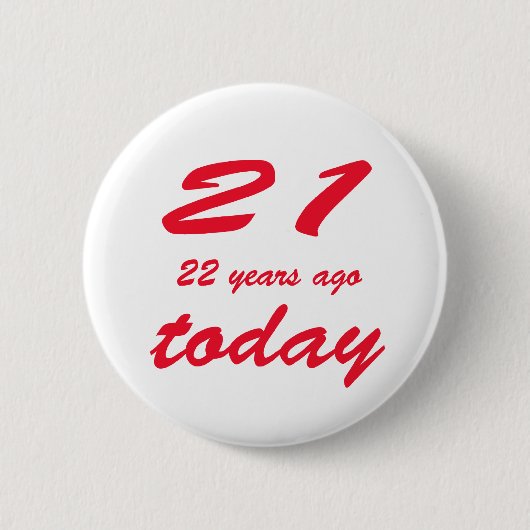 Badge Rond 5 Cm 43 ans (Devant)