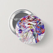 Badge Rond 5 Cm 4522bBrain nerfs crâniens, nerfs crâniens de (Devant & derrière)