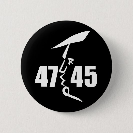 Badge Rond 5 Cm 45 47 Trump (Devant)
