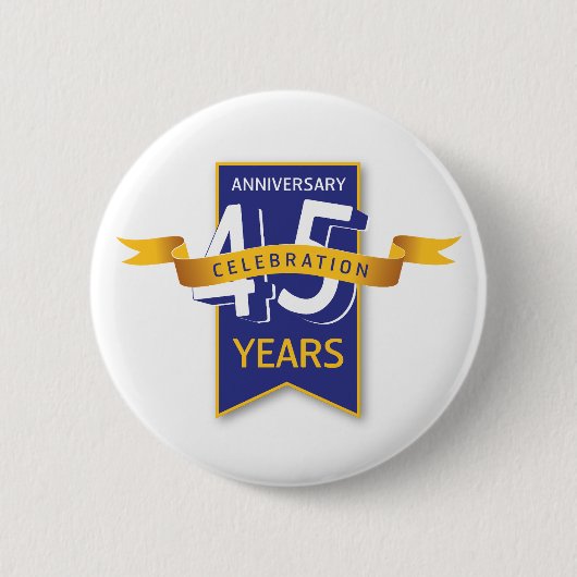 Badge Rond 5 Cm 45 ans de design (Devant)