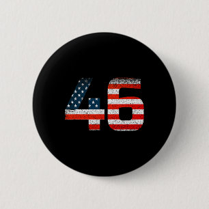 Badge Rond 5 Cm 46 Joe Biden 46e président 2020 drapeau américain