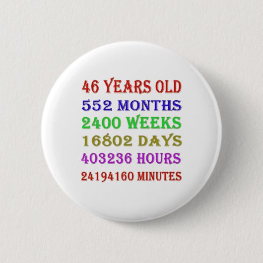 Badge Rond 5 Cm 46e anniversaire Jalons (Devant)