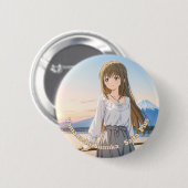 Badge Rond 5 Cm 47_Plus 山梨 澄香 - Yamanashi Sumika (Devant & derrière)