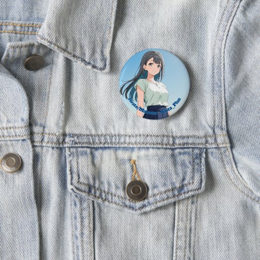 Badge Rond 5 Cm 47_Plus 岩手 誠奈 - Iwate Makona (En situation)