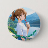Badge Rond 5 Cm 47_Plus 群馬 春風 - Gunma Haruka (Devant)