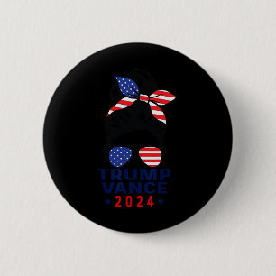 Badge Rond 5 Cm 47 Trump Vance 2024 Vp America Election Femmes Fil
