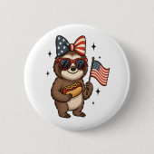 Badge Rond 5 Cm 4 juillet (Devant)