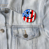 Badge Rond 5 Cm 4 juillet (En situation)