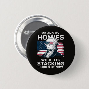 Badge Rond 5 Cm 4 juillet Américain patriotique
