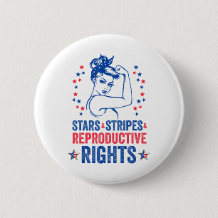Badge Rond 5 Cm 4 juillet Chemise Patriotique Stars Reproduire