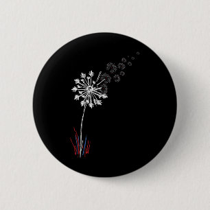 Badge Rond 5 Cm 4 juillet Fleur mignonne American Patriotic 1