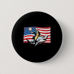 Badge Rond 5 Cm 4 juillet George Washington équitation Shark Ameri