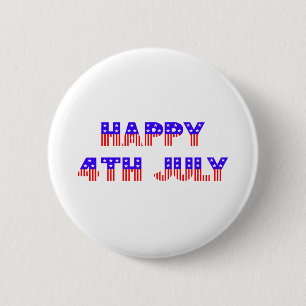 Badge Rond 5 Cm 4 juillet heureux