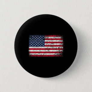 Badge Rond 5 Cm 4 juillet Poche Drapeau Américain Dérangé