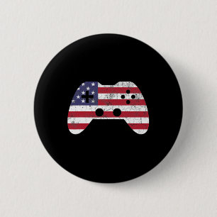 Badge Rond 5 Cm 4 juillet tout-petit drapeau américain Clic Usa Ég