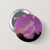 Badge Rond 5 Cm 4 petits monstres - nuit de Halloween (Devant & derrière)