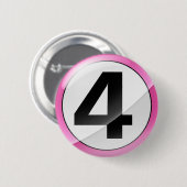 Badge Rond 5 Cm 4 rose (Devant & derrière)