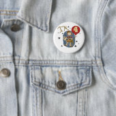 Badge Rond 5 Cm 4e Cowgirl Tshirts et cadeaux d'anniversaire (En situation)