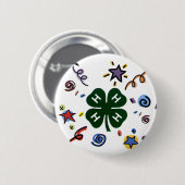 BADGE ROND 5 CM 4H ! (Devant & derrière)