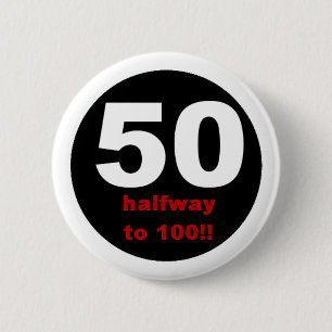 Badge Rond 5 Cm 50 à mi-chemin à 100