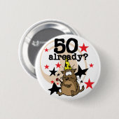 Badge Rond 5 Cm 50 Anniversaire (Devant & derrière)