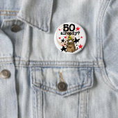 Badge Rond 5 Cm 50 Anniversaire (En situation)