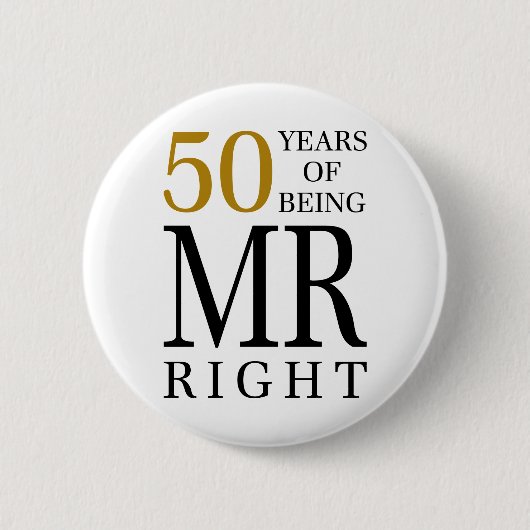 Badge Rond 5 Cm 50 ans de m. right (Devant)