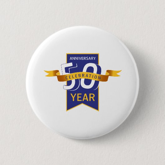 Badge Rond 5 Cm 50 e anniversaire (Devant)