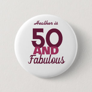 Badge Rond 5 Cm 50 et fabuleux