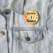 Badge Rond 5 Cm 50 et fabuleux fête d'anniversaire personnalisée (En situation)
