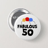 Badge Rond 5 Cm 50 fabuleux (Devant & derrière)