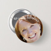Badge Rond 5 Cm 50 & Fabulous Photo (Devant & derrière)