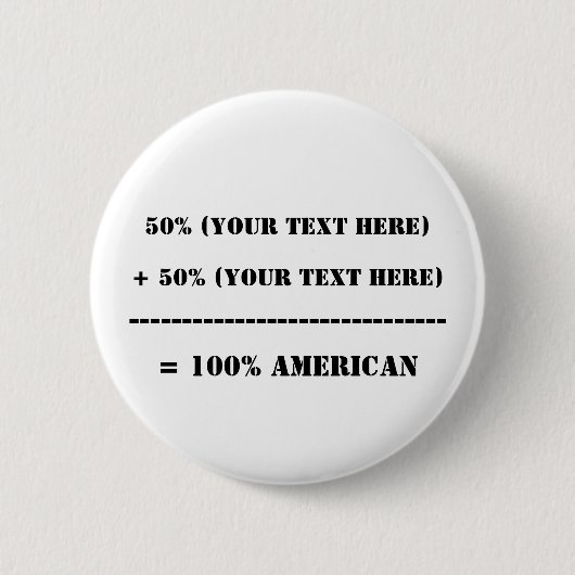 Badge Rond 5 Cm 50% (Your Text Here) (Devant)