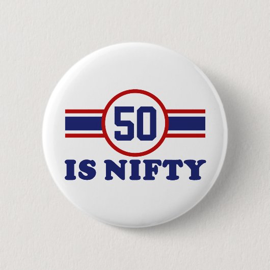 Badge Rond 5 Cm 50e anniversaire (Devant)