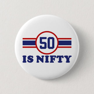 Badge Rond 5 Cm 50e anniversaire
