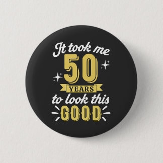 Badge Rond 5 Cm 50e anniversaire
