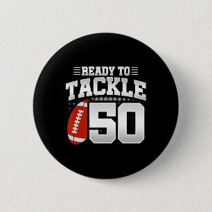Badge Rond 5 Cm 50e anniversaire - Football Anniversaire - 50e Bir