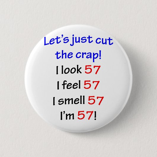 Badge Rond 5 Cm 57 coupons la merde (Devant)