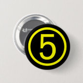 Badge Rond 5 Cm 5 - numéro cinq (Devant & derrière)